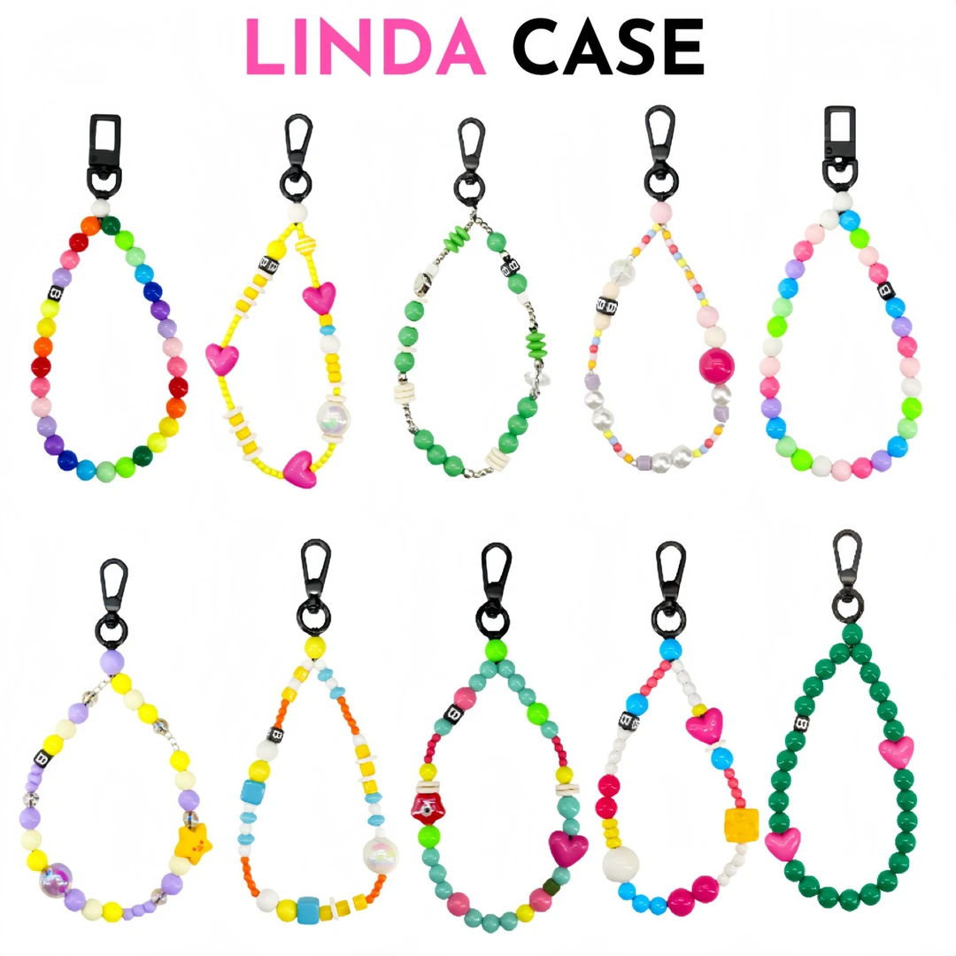 LINDACASE时尚百搭通用手工短款串珠腕带合辑适用于苹果手机链