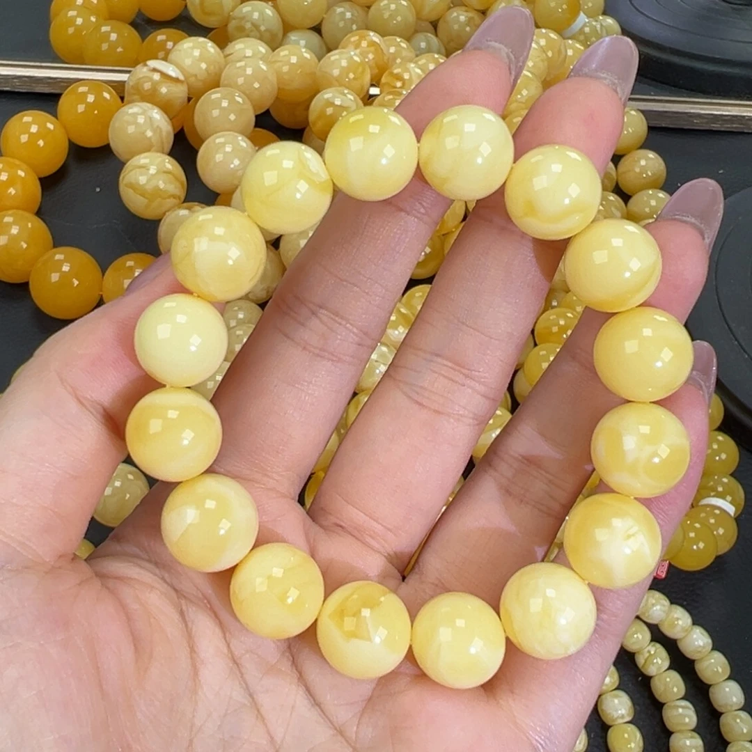 琥珀未镶嵌手链20.7白蜡