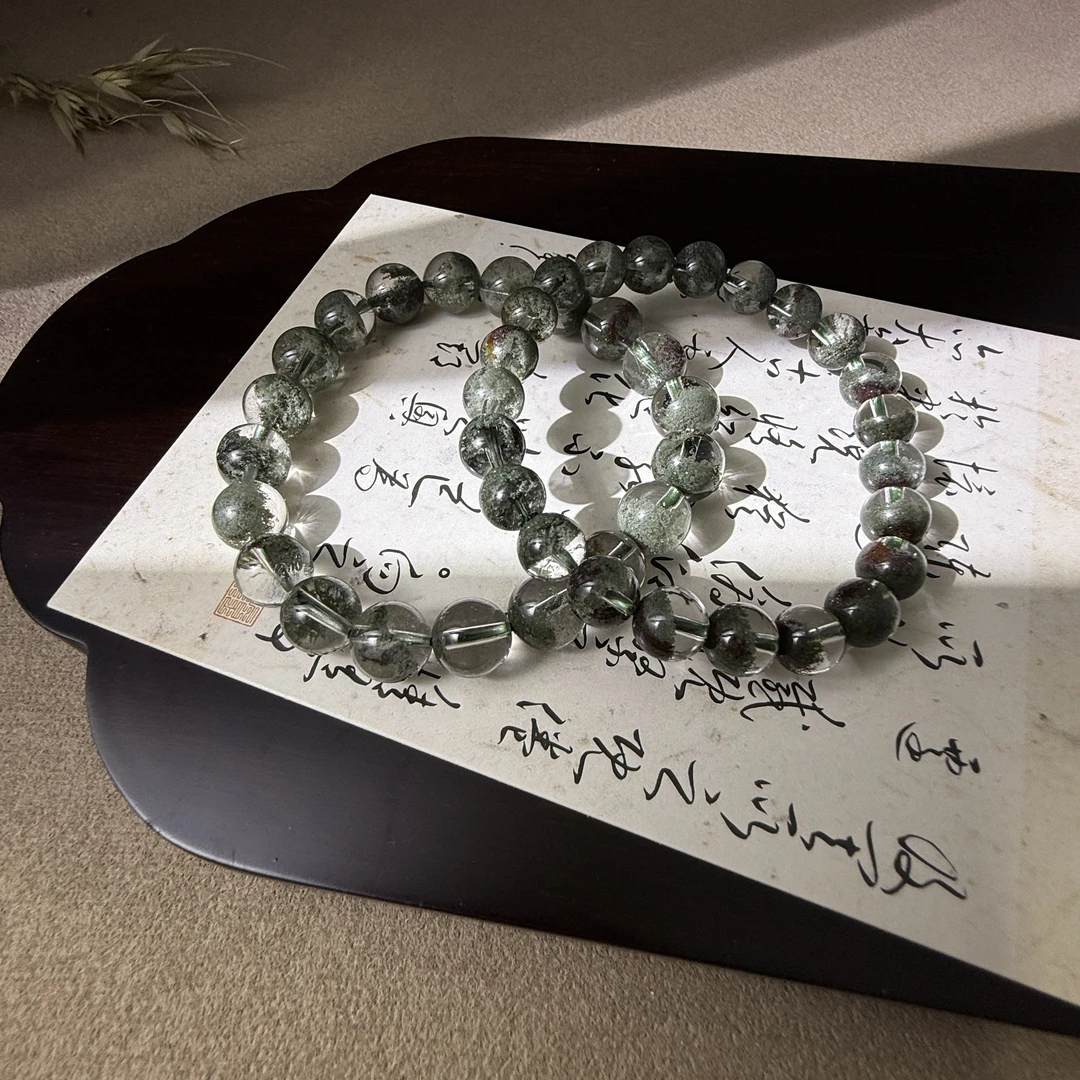 【藏宝阁】天然绿幽灵水晶手链（多样性发其一）A27