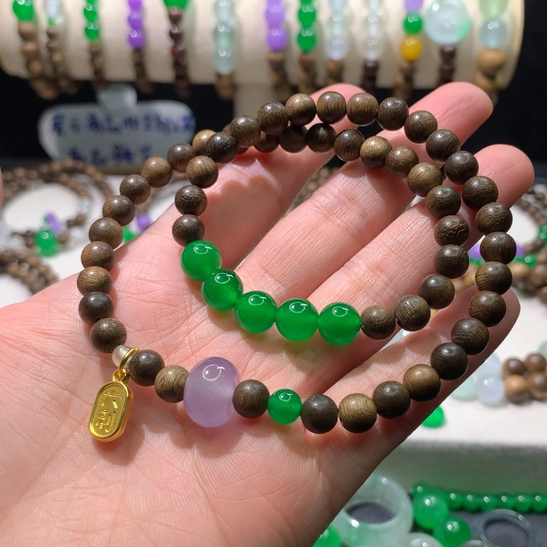 新中式风格手链双圈