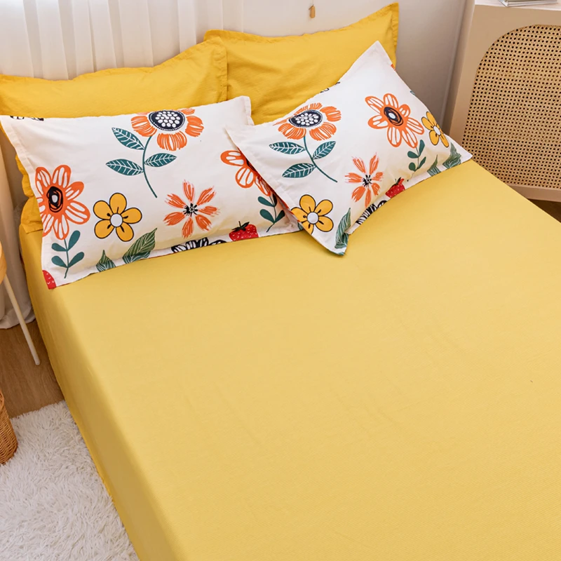 纯色纯棉床单单件1.2米1.5宿舍单人100%全棉可裸睡被单1.8米x2米