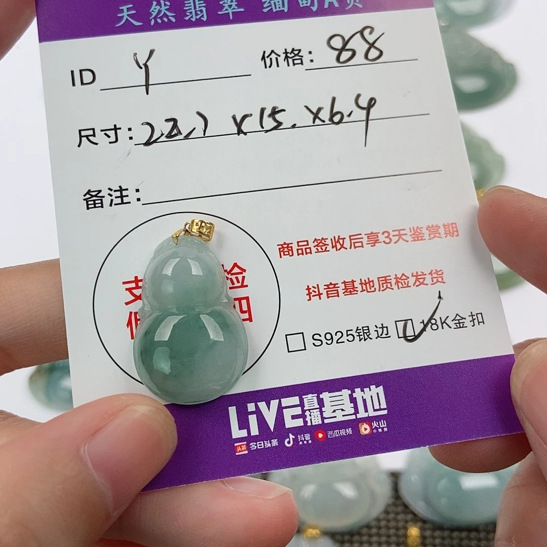 翡翠未镶嵌颈饰y*翡翠