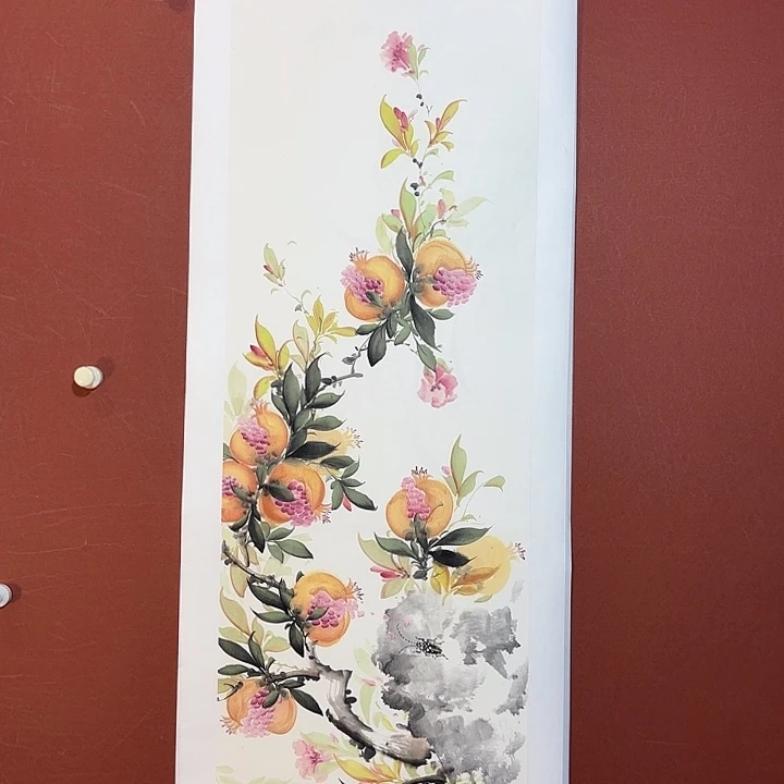 国画听兰老师花鸟