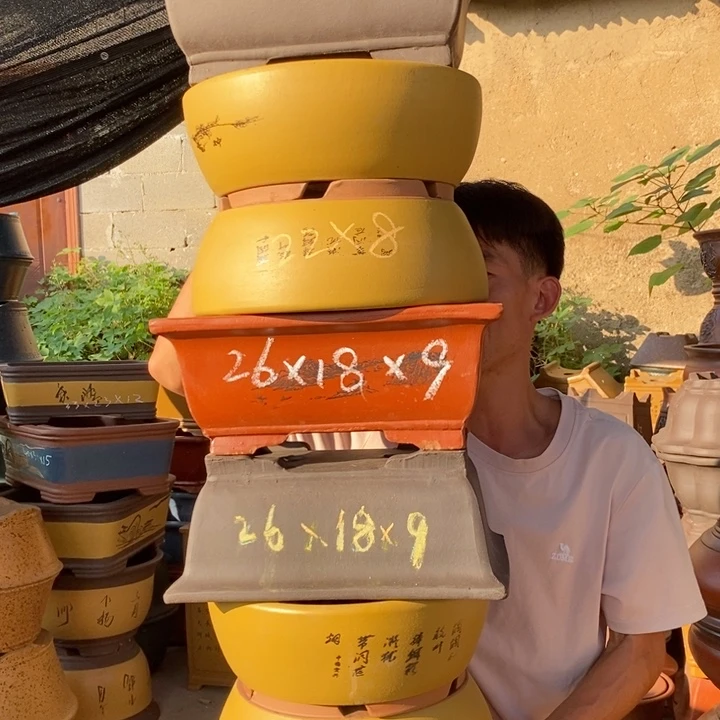 紫砂花盆紫砂艺术学院的学生