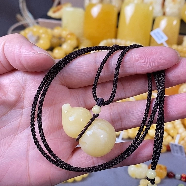 琥珀未镶嵌裸石葫芦