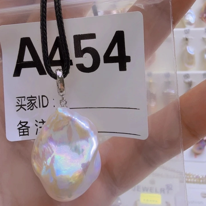 淡水珍珠银S925镶嵌颈饰也***意