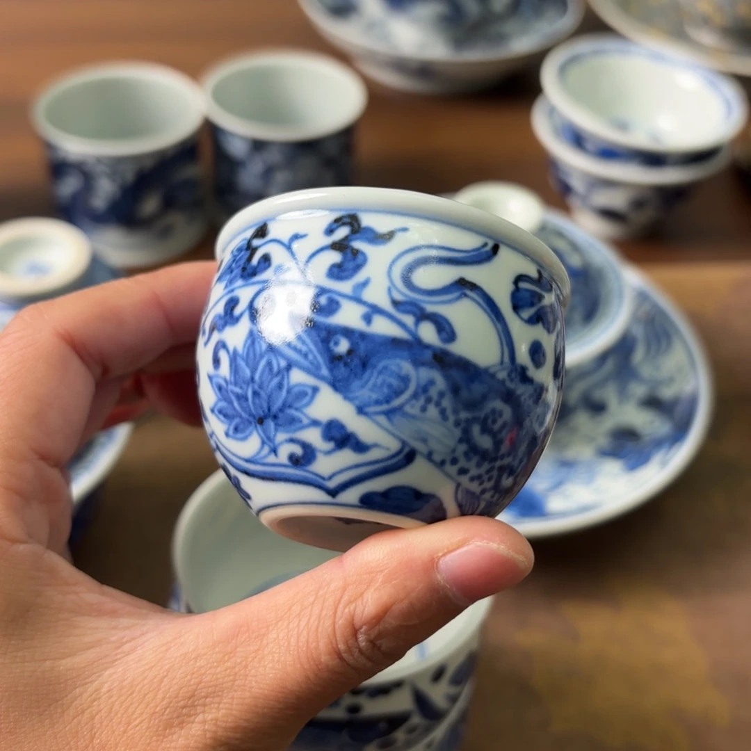 盐***者陶瓷摆件景德镇手绘茶器