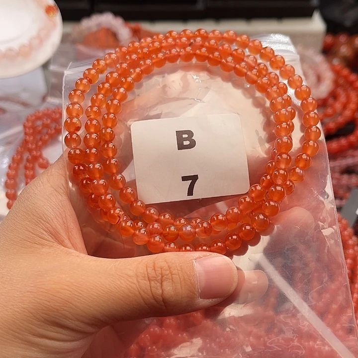 南红玛瑙未镶嵌多样性发货默认微瑕称重5mm