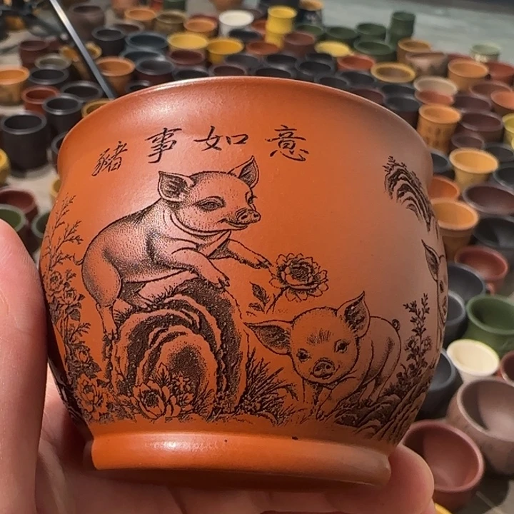 茶杯紫砂全手工紫砂