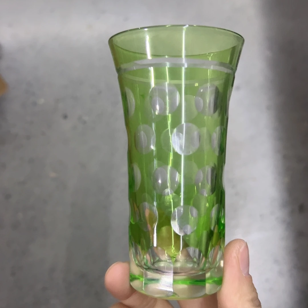 水晶玻璃平底款微瑕一个