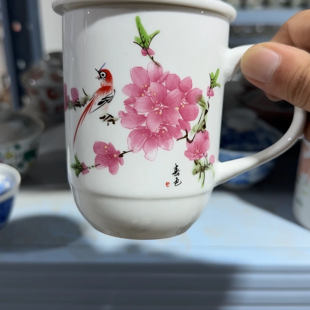 瓷片摆件手绘瓷器全部处理