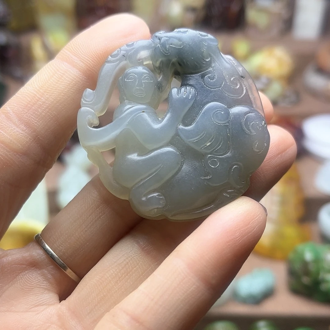 白玉菩提吊坠118。。