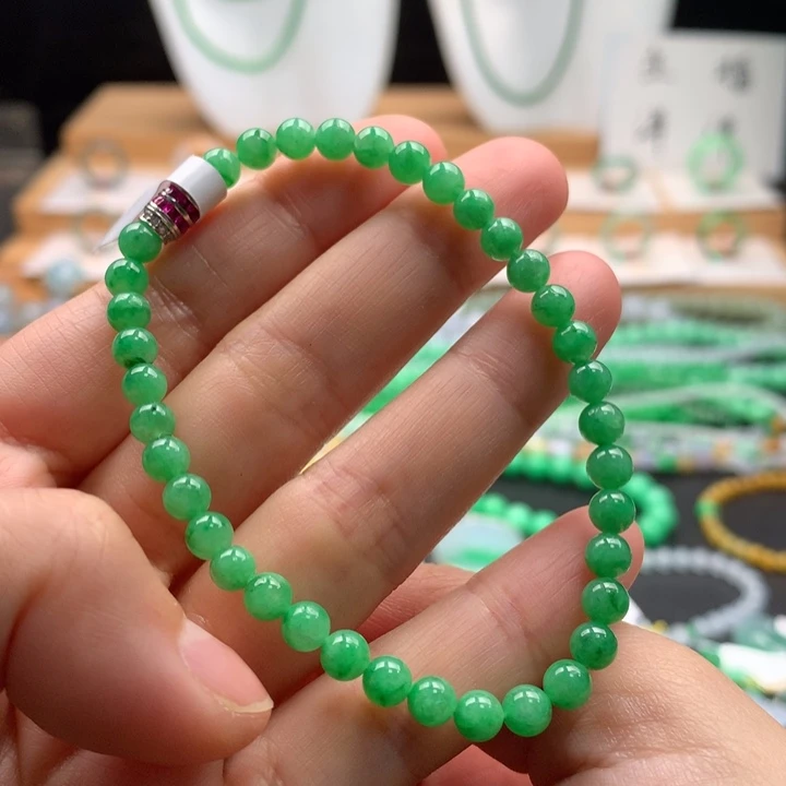 未镶嵌手串翡翠天然缅甸A货翡翠