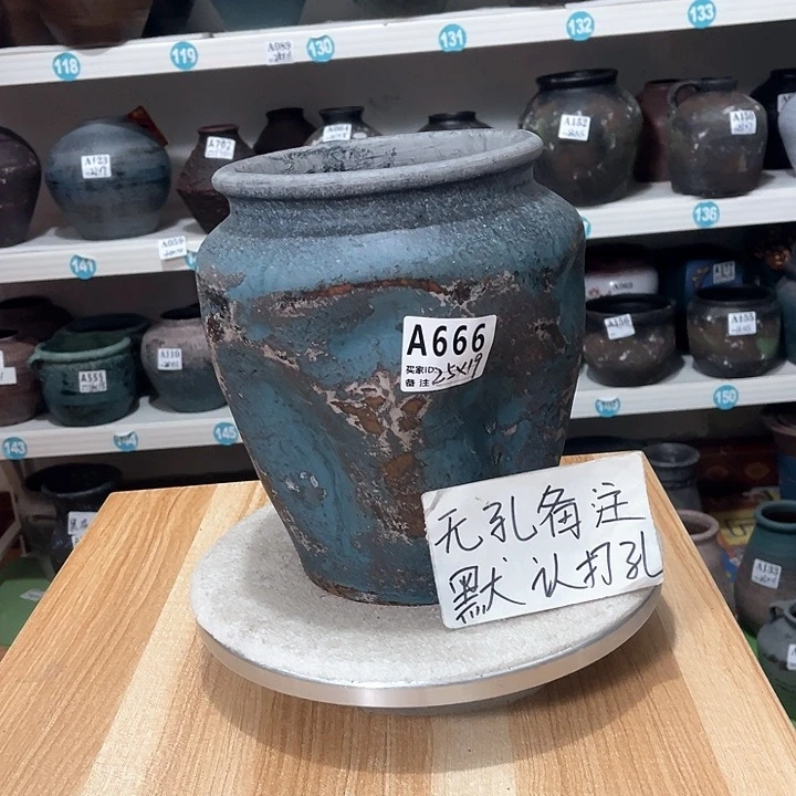红陶手工制作工艺花盆