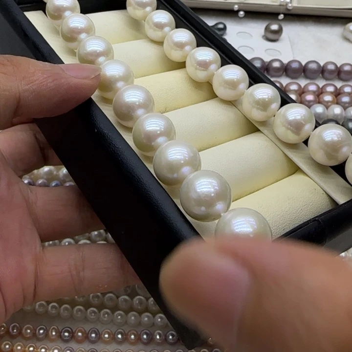 未镶嵌摆件淡水珍珠正圆12-14mm