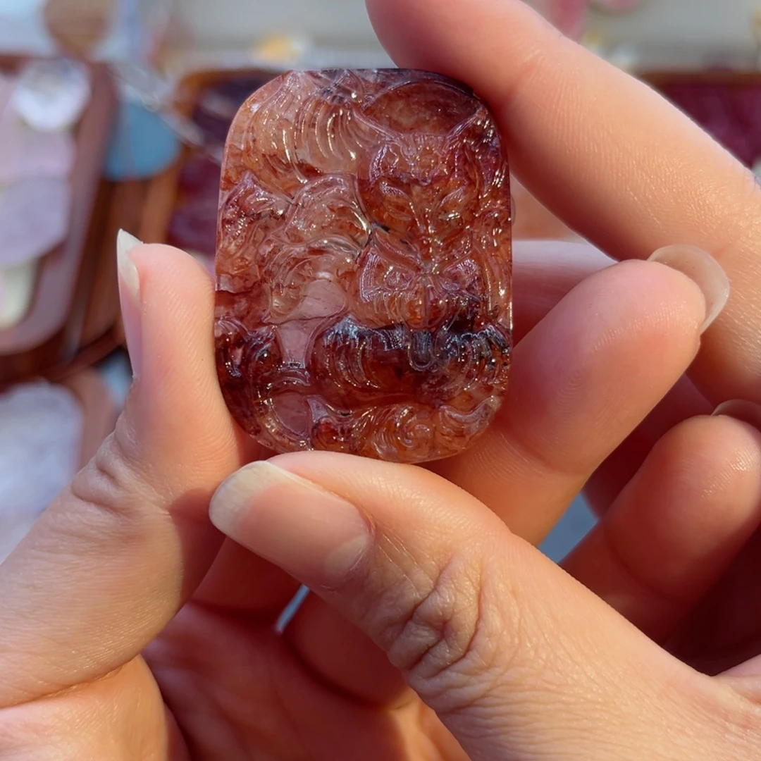 水晶颈饰未镶嵌胶花九尾60