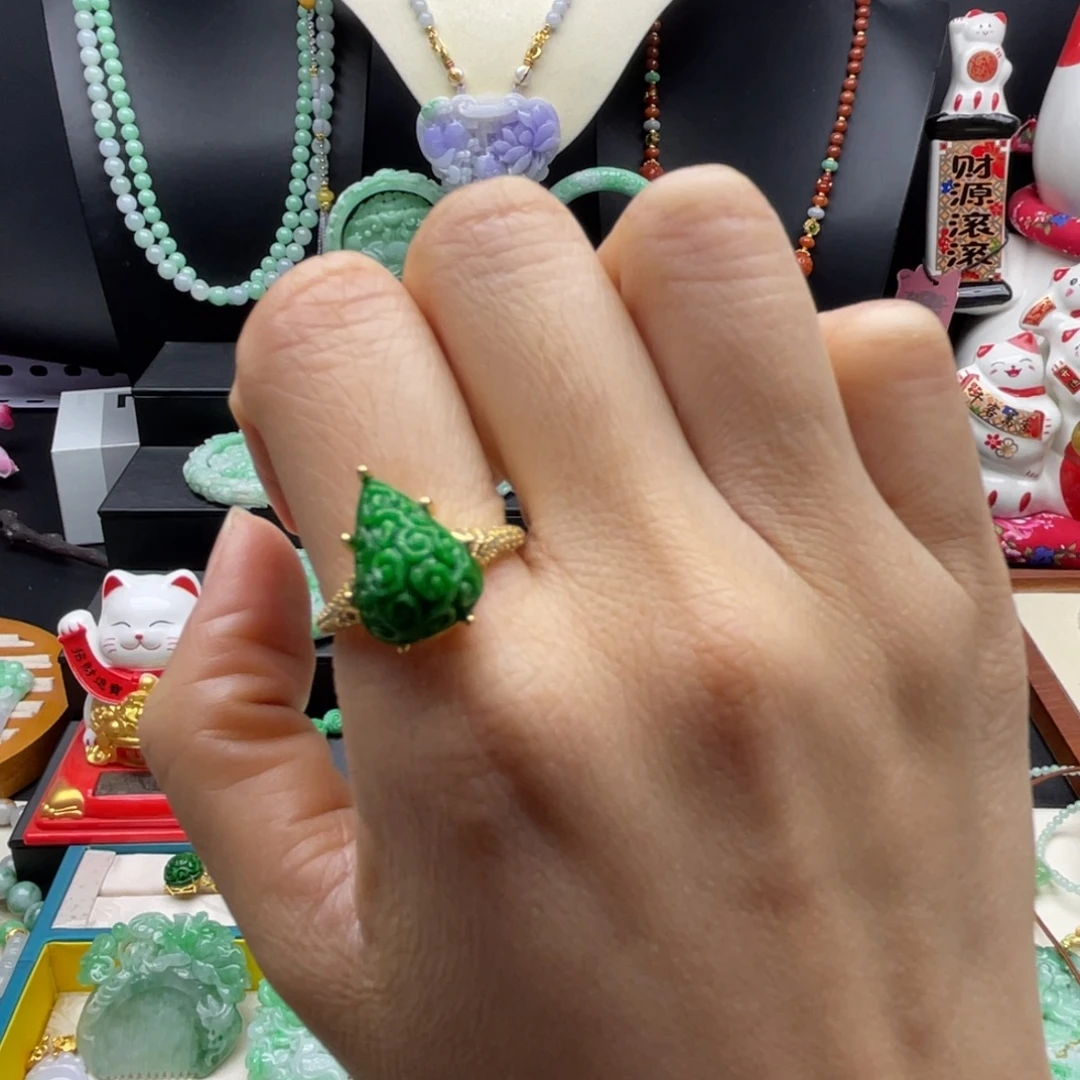 翡翠未镶嵌戒指翡翠戒指