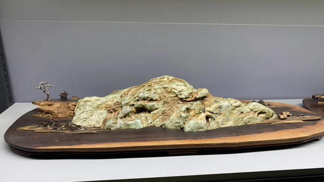 山水风光，九龙璧山风景。玄关摆件，茶室摆件，案头必备。