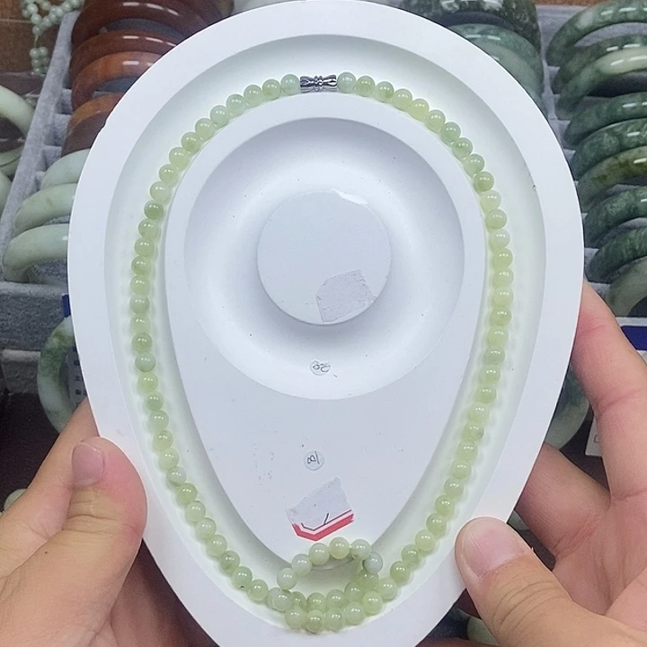 蛇纹石玉未镶嵌手链