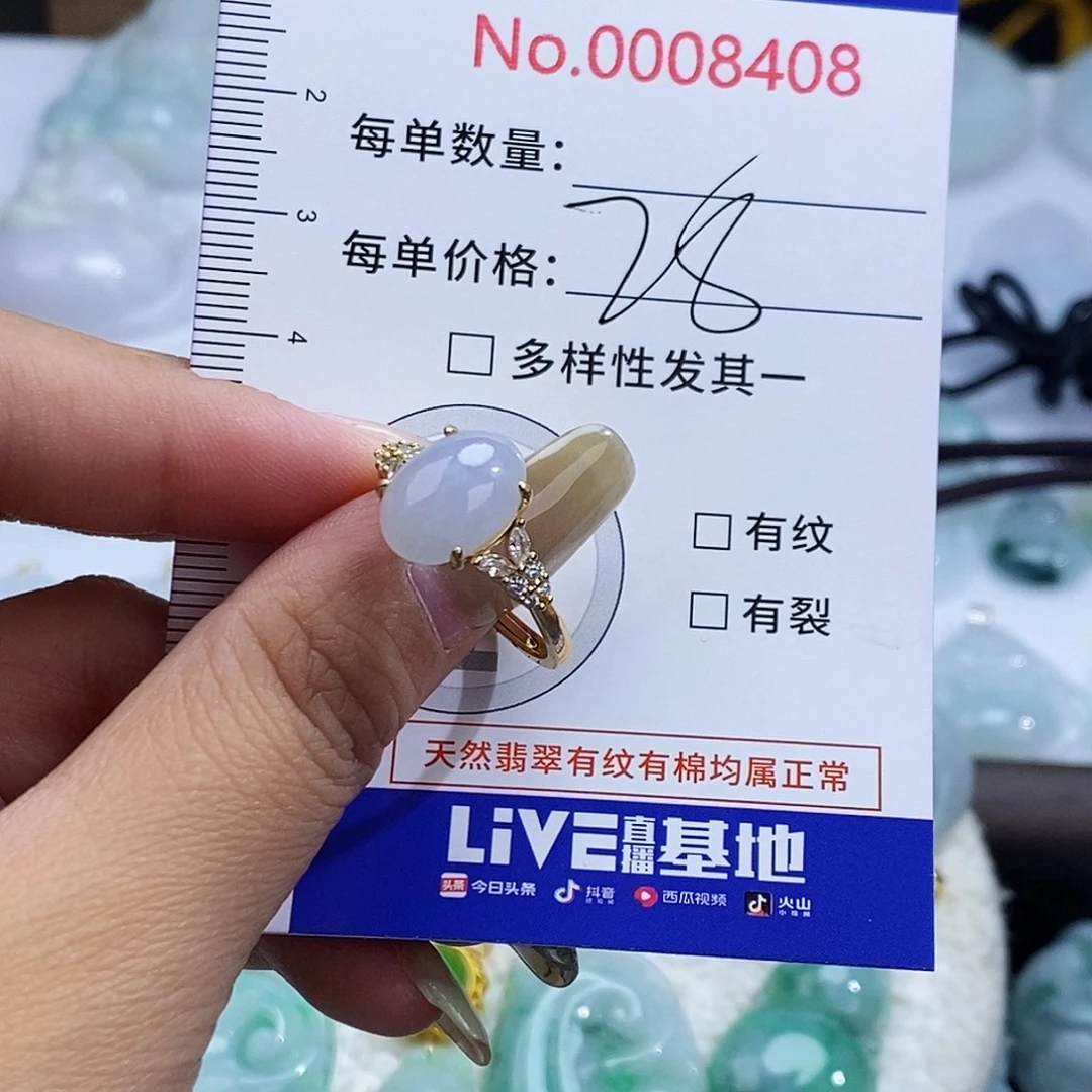 翡翠未镶嵌颈饰8408