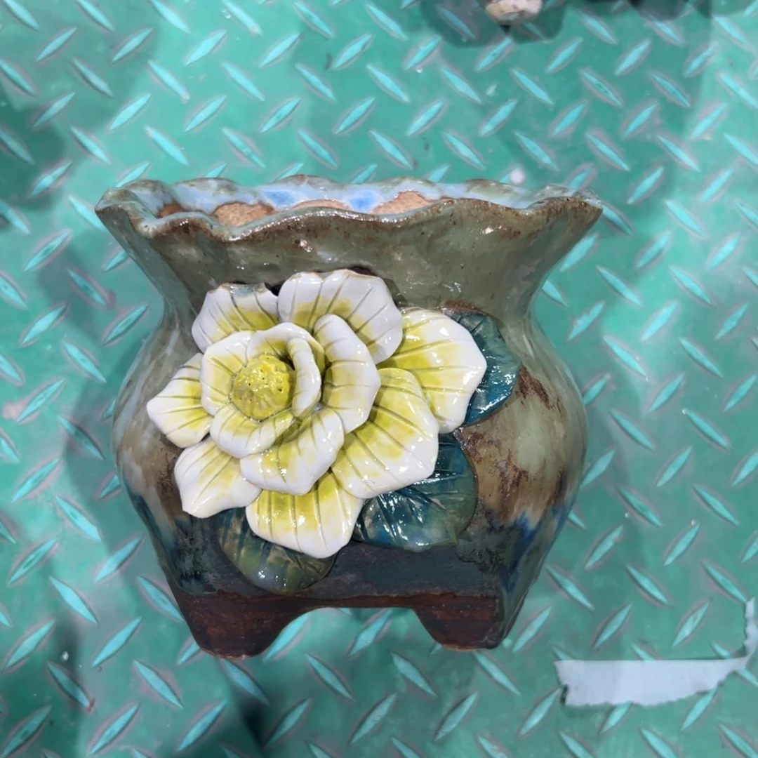 微瑕6 号陶然花器手工花盆