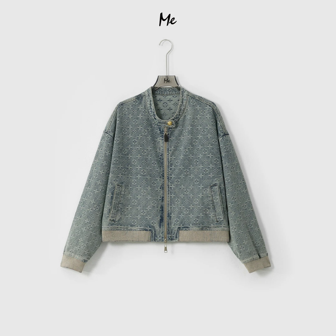 ME【驴中古牛仔外套】奢牌元素时尚百搭做旧水洗牛仔外套 MESA0154