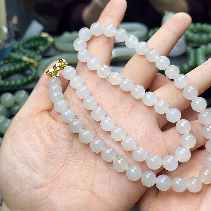 和田玉未镶嵌手链