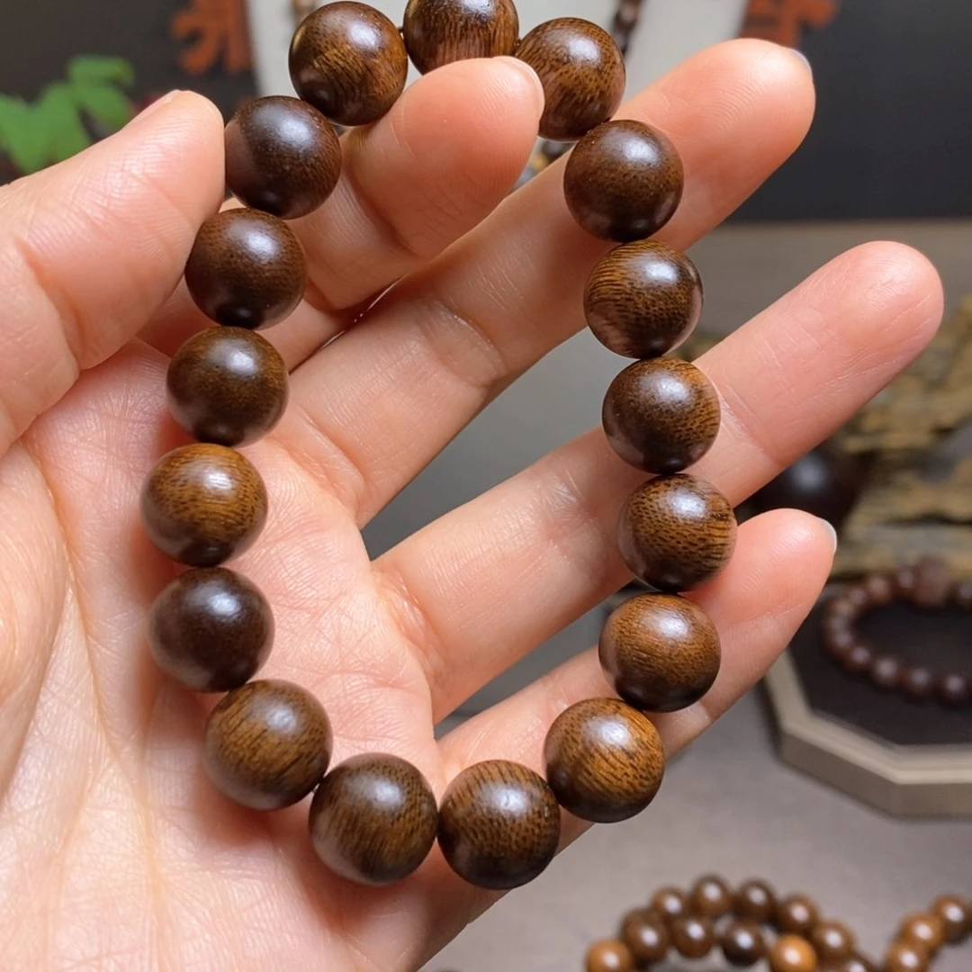 沉香手串越南芽庄黄棋玉化1.2
