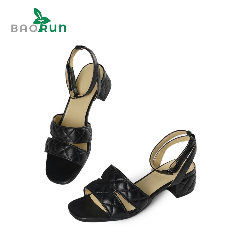 破-原创【羊皮粗跟鞋】羊皮鞋面 亲肤羊皮内里 橡胶大底 跟高4cm