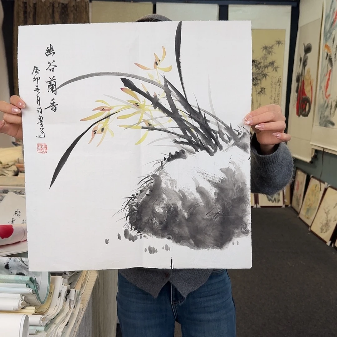 纯手绘国画作品好看