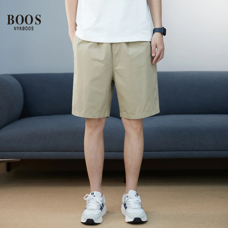 夏天男生短裤潮牌运动5分短裤轻奢痞帅男装新款夏季纯棉休闲短裤