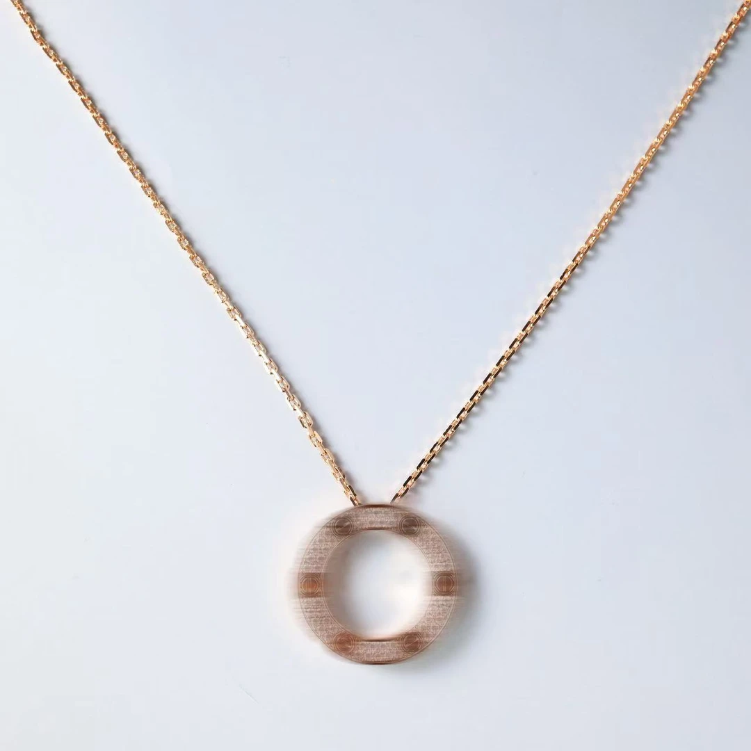 铜合金项链 【晨老板】N 时尚LOVE圆圈项链69245205