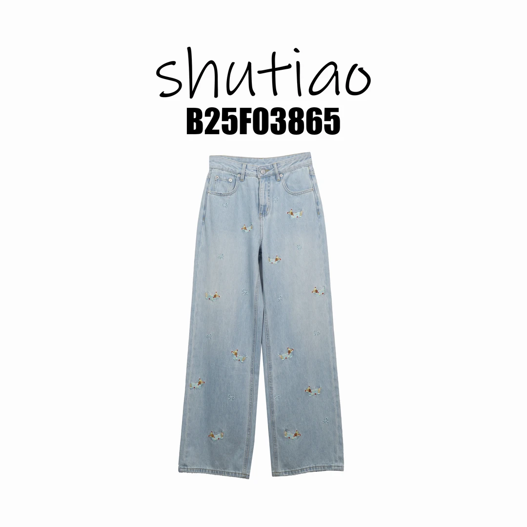 【SHUTIAO】2025夏季：新款小众设计款裤子B25F03865