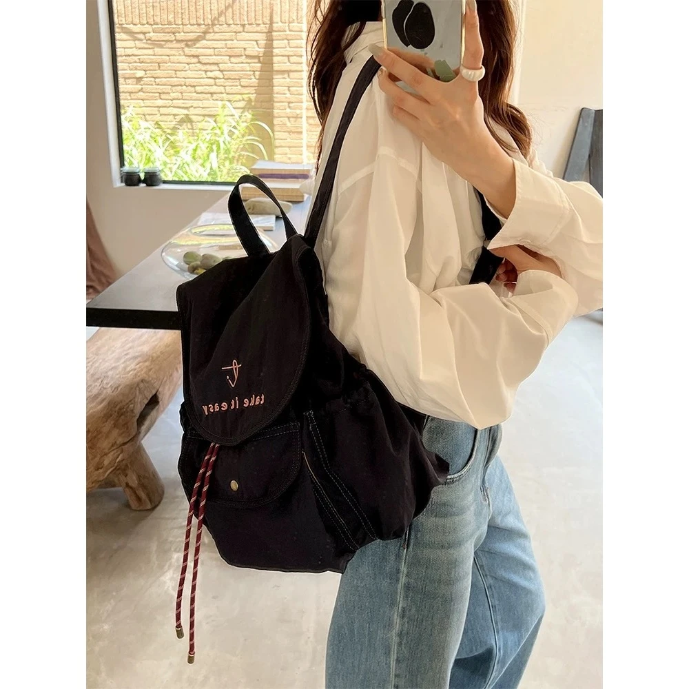 6928#通勤实用轻便出游旅行户外百搭双肩包(长40宽33底15)