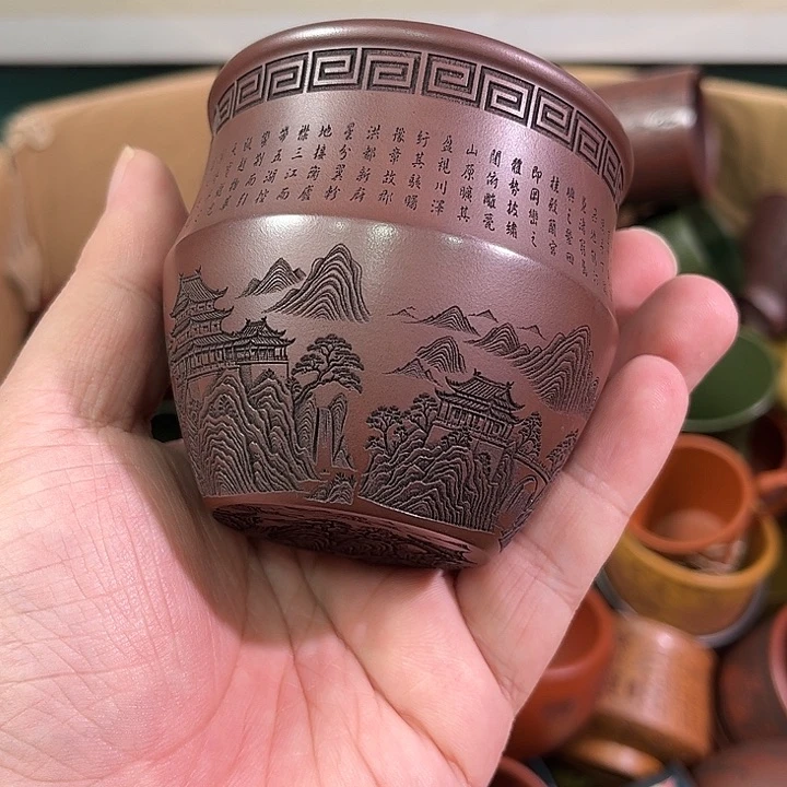 茶杯紫砂全手工紫砂主人杯