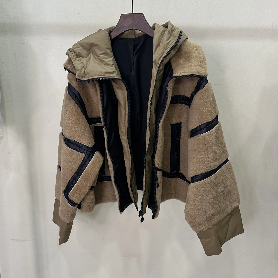 【DCP•Flagship store】82529-E 2024新款时尚鹅绒皮毛一体外套