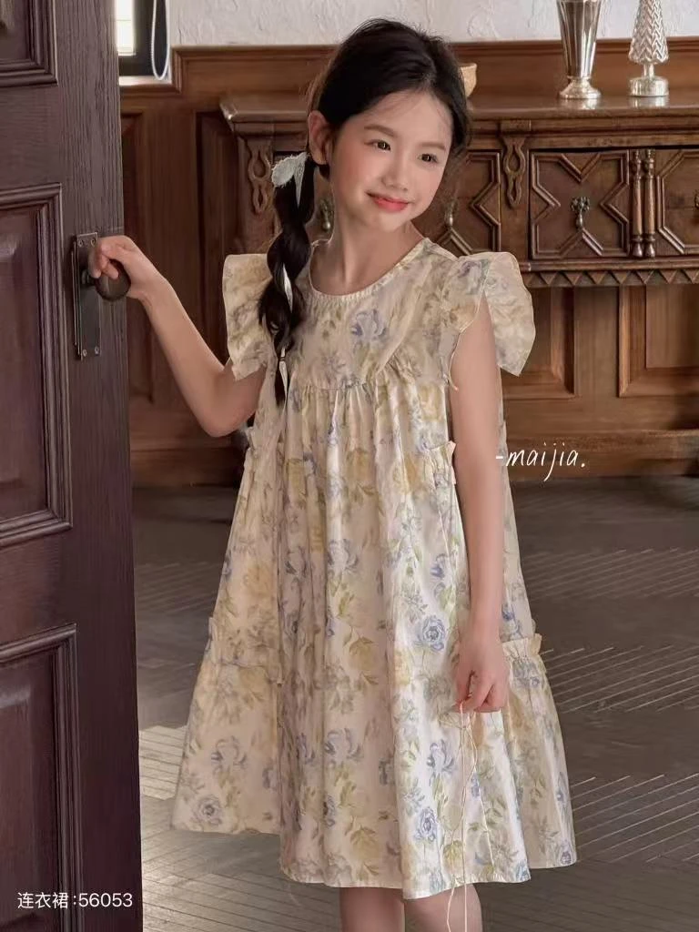 女碎花夏季裙童装连衣裙夏款