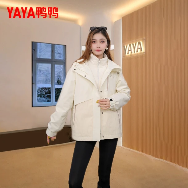 YAYA/鸭鸭2025年秋冬季新款二合一羽绒服休闲时尚防风户外外套女
