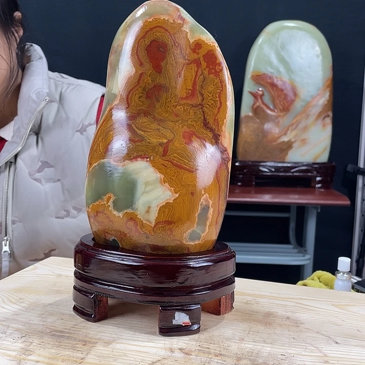 石材伊朗古青石摆件