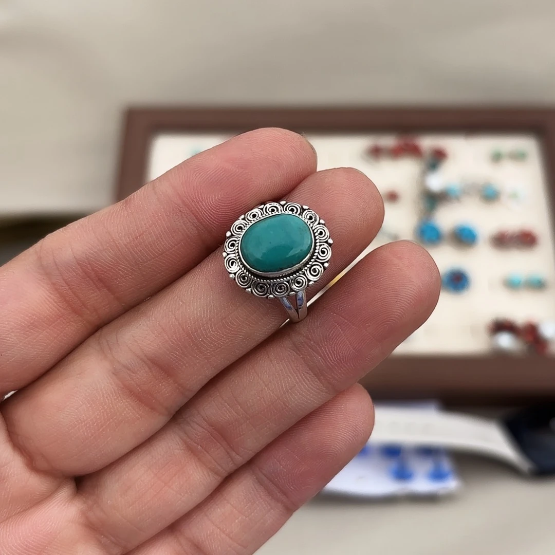 925银无松松戒指