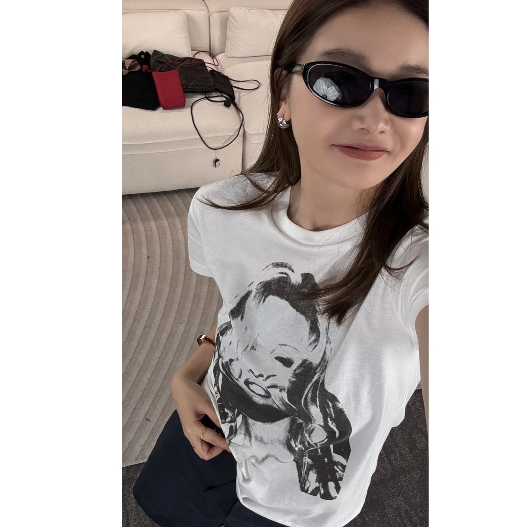 【CHU/2025SSNEW】 摩登女郎人像T恤WHC2520