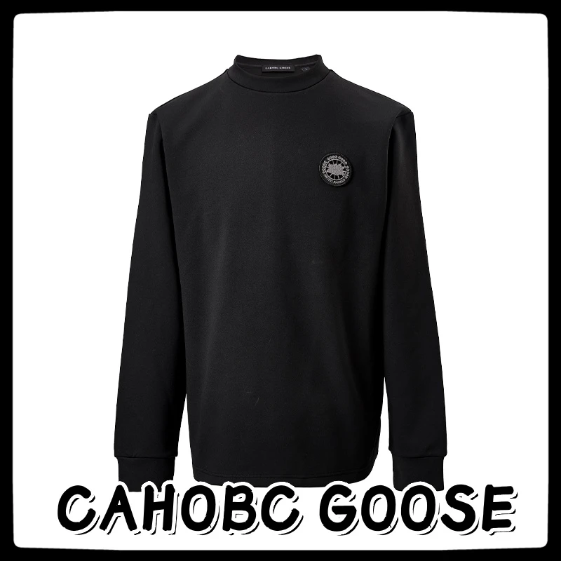 新款CAHOBC GOOSE男款外穿长袖卫衣加厚打底衫秋冬季套头男士上衣
