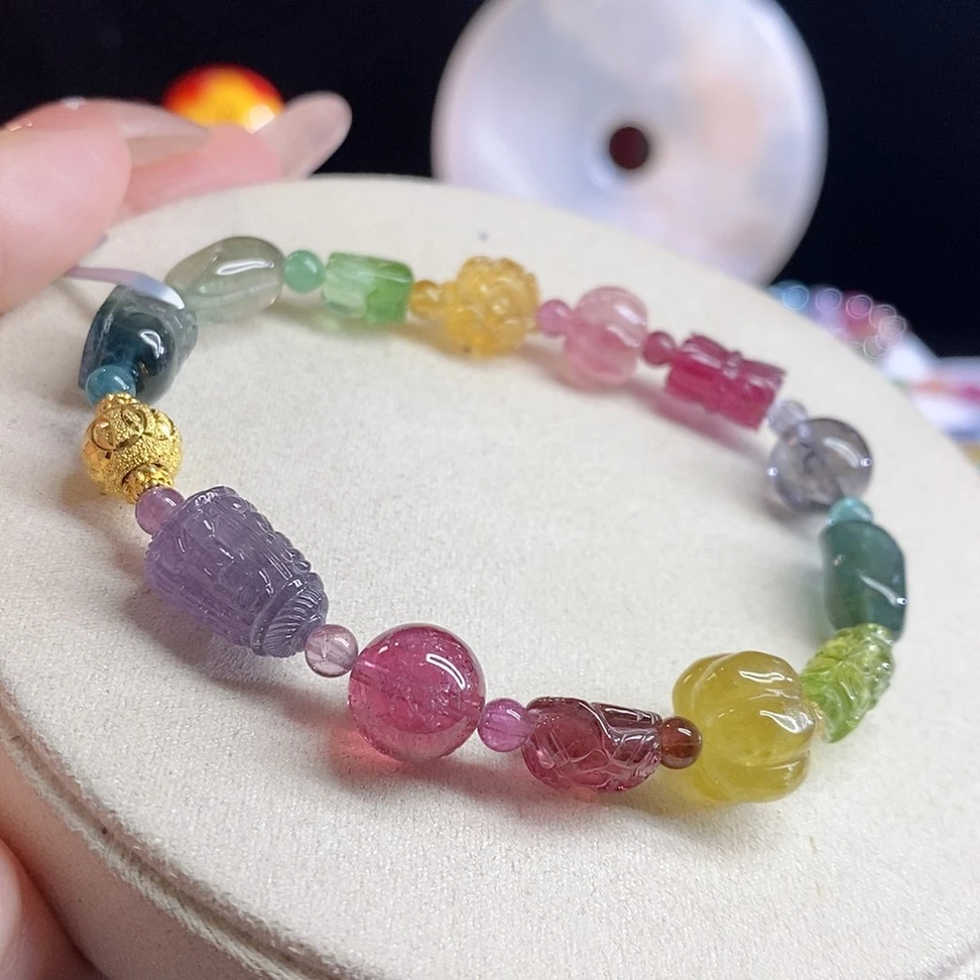 未镶嵌手链碧玺多宝