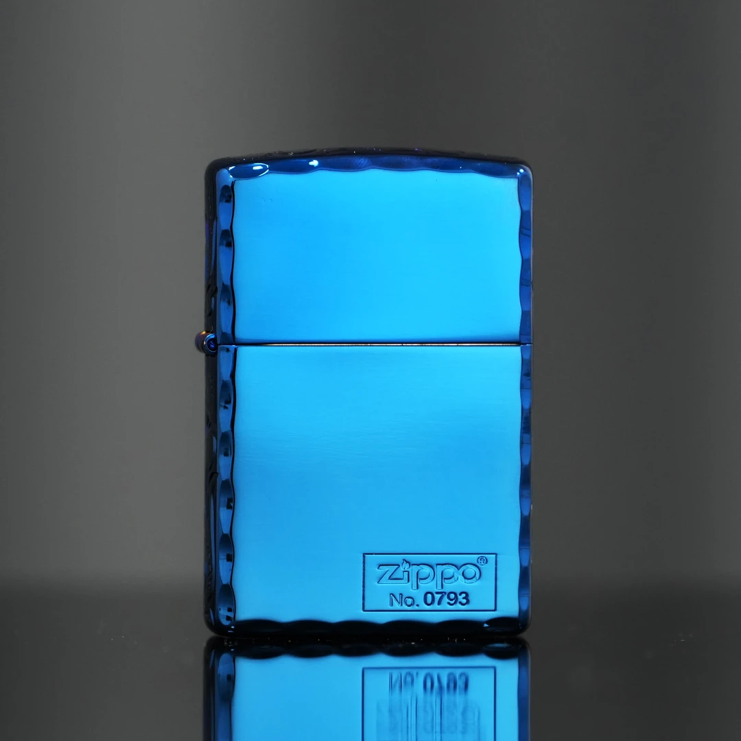 ZIPPO/之宝蓝冰手雕繁花官方正品常规打火机男士双面个性经典DYJ1