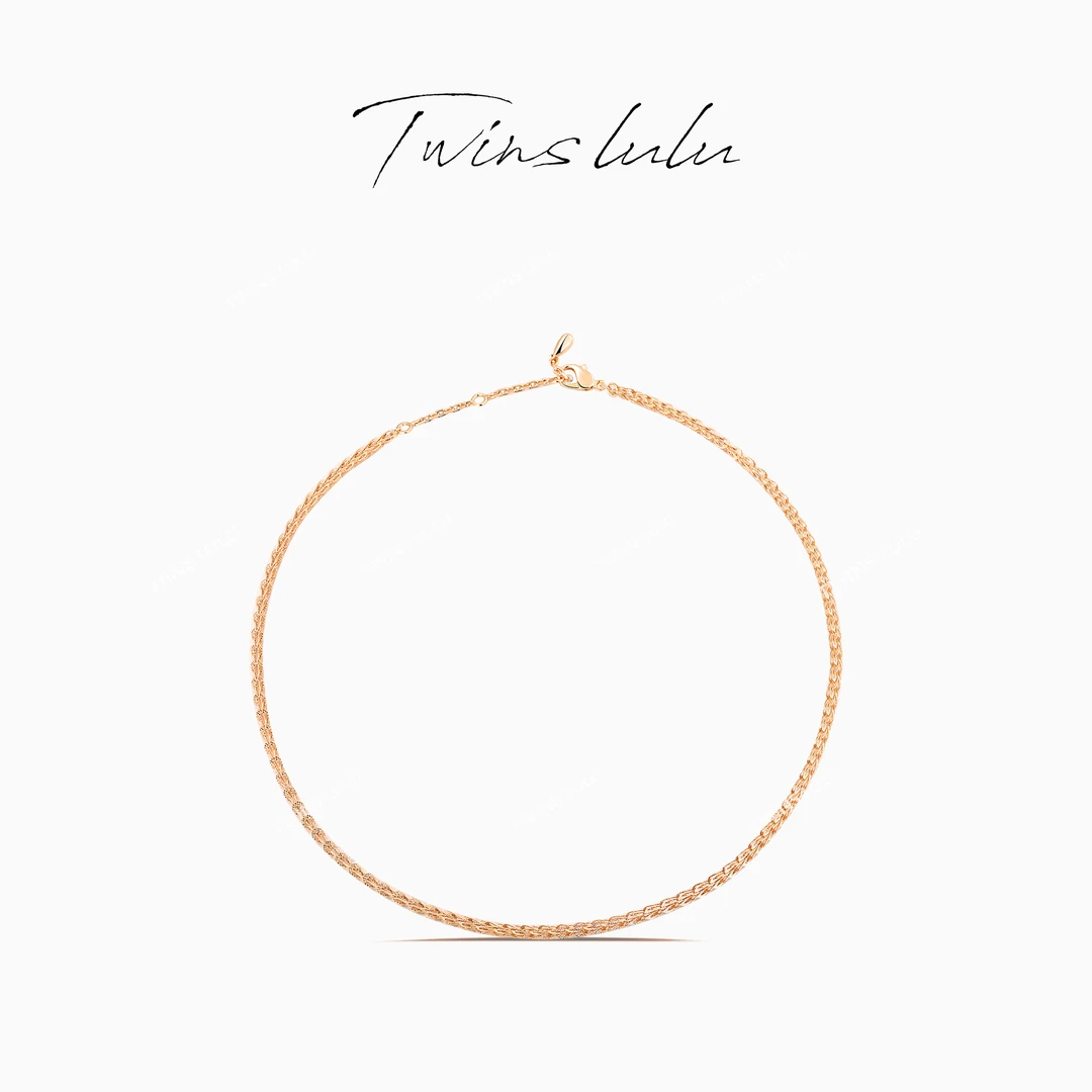 TWINS LULU 925银 流光风 气质女神范圆饼拼接项链TSJ9739