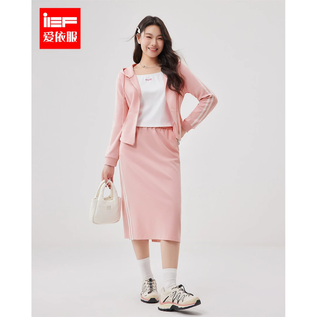 IEF/爱依服大码女装2025春季新款韩版甜美休闲运动风百搭上下套裙