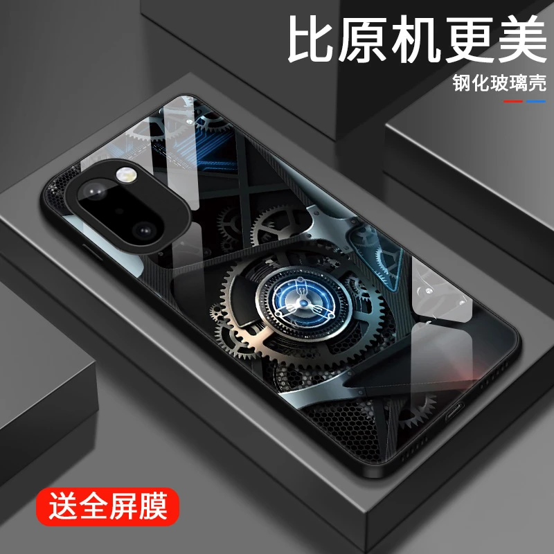 精密齿轮适用一加Ace6T手机壳1加ace6t玻璃壳男生女款高级散热炫