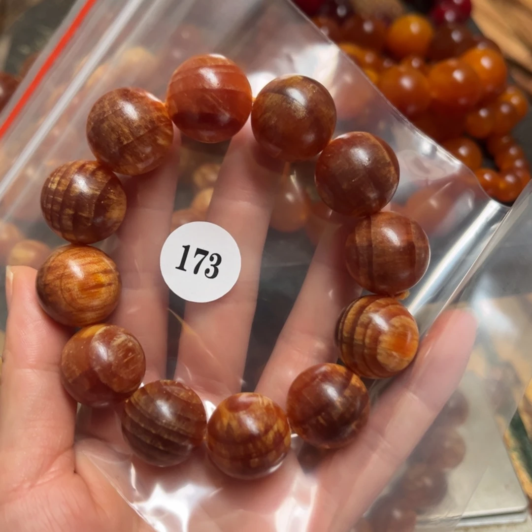 平***5松木（琥珀木）手串/手链173老料2.0规格