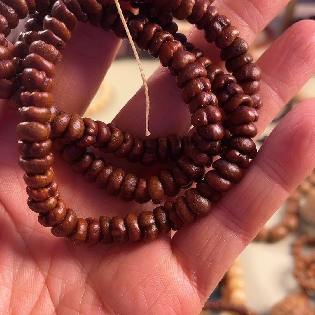 白玉菩提吊坠清*紫金钵盂108