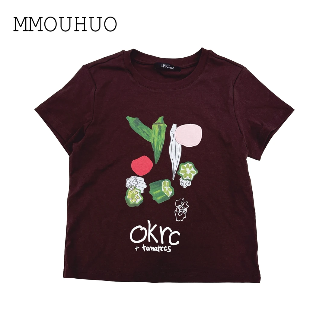 深圳MMOUHUO新款蔬菜印图T恤